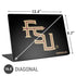 Florida State FSU Seminoles Black Universal Laptop 16.6in (13.4 x 9.7in) Skin